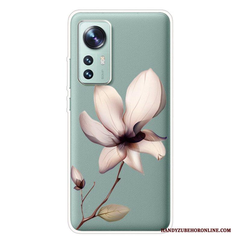 Hoesje voor Xiaomi 12 Pro Siliconen Bloem