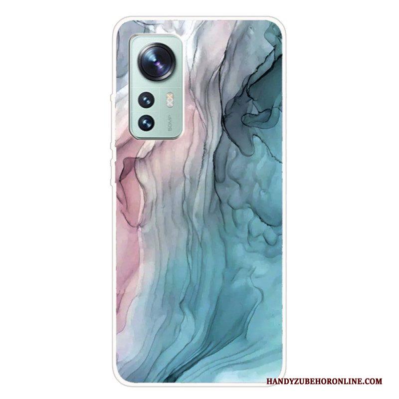 Hoesje voor Xiaomi 12 Pro Siliconen Marmer Aquarel