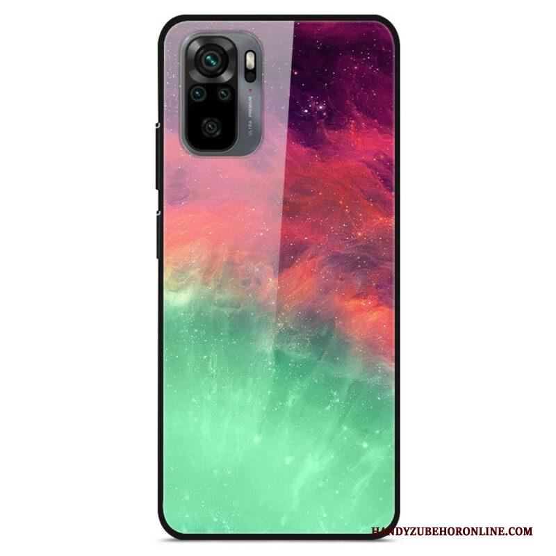 Hoesje voor Xiaomi Redmi Note 10 / 10S Premium Kleuren Gehard Glas