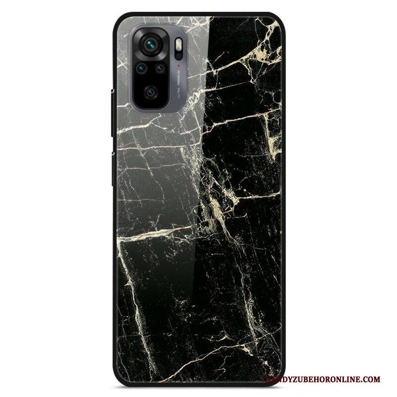 Hoesje voor Xiaomi Redmi Note 10 / 10S Supreme Marmer Gehard Glas