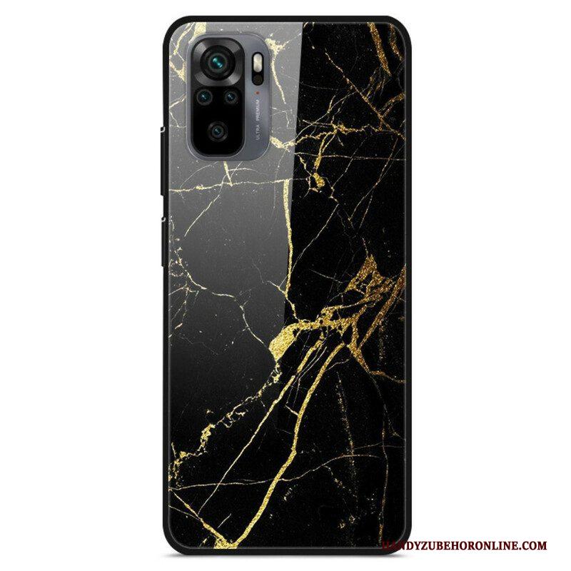 Hoesje voor Xiaomi Redmi Note 10 / 10S Supreme Marmer Gehard Glas