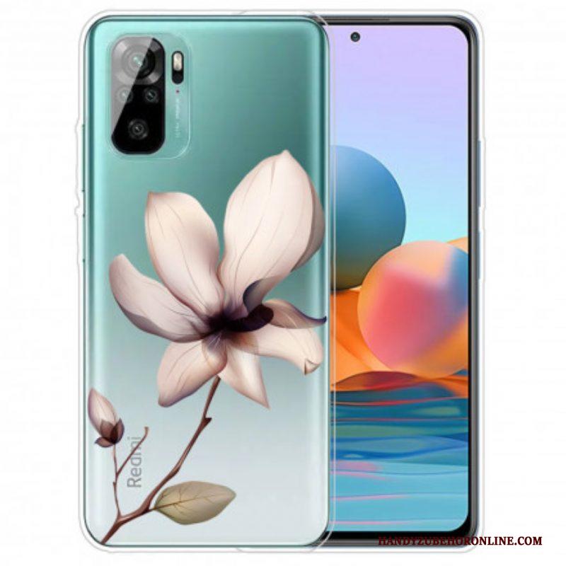 Hoesje voor Xiaomi Redmi Note 10 / 10S Transparante Één Bloem