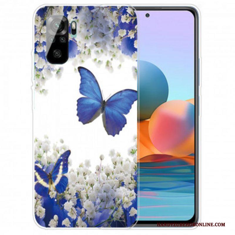 Hoesje voor Xiaomi Redmi Note 10 / 10S Vlucht Van Vlinders