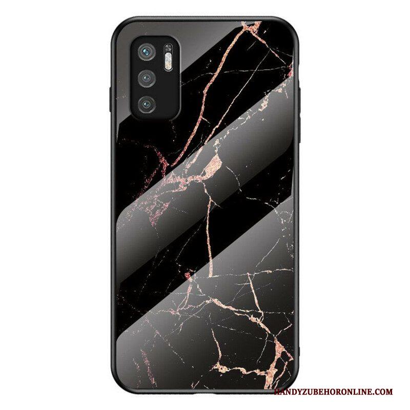 Hoesje voor Xiaomi Redmi Note 10 5G Marmeren Kleuren Gehard Glas