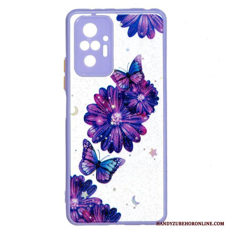 Hoesje voor Xiaomi Redmi Note 10 Pro Bloemen Vlinderhybride