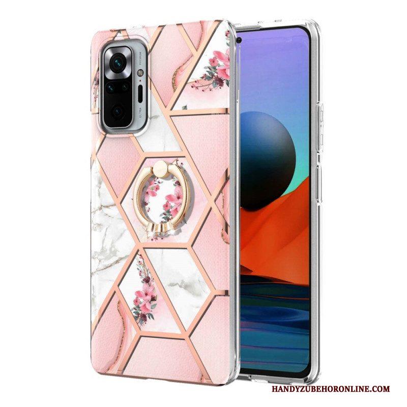 Hoesje voor Xiaomi Redmi Note 10 Pro Ringbeugel Bloemen