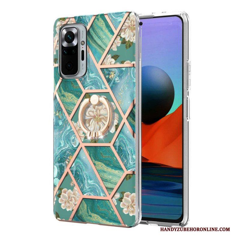 Hoesje voor Xiaomi Redmi Note 10 Pro Ringbeugel Bloemen