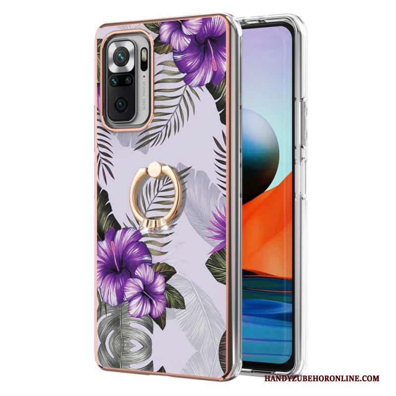 Hoesje voor Xiaomi Redmi Note 10 Pro Ringbeugel Bloemen