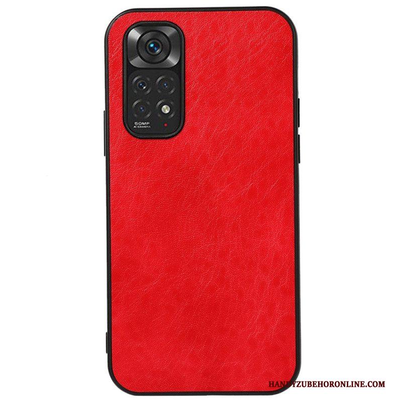 Hoesje voor Xiaomi Redmi Note 11 / 11S Getextureerd Kunstleer