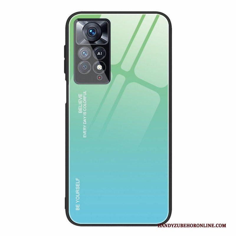 Hoesje voor Xiaomi Redmi Note 11 Pro / 11 Pro 5G Gehard Glas Wees Jezelf