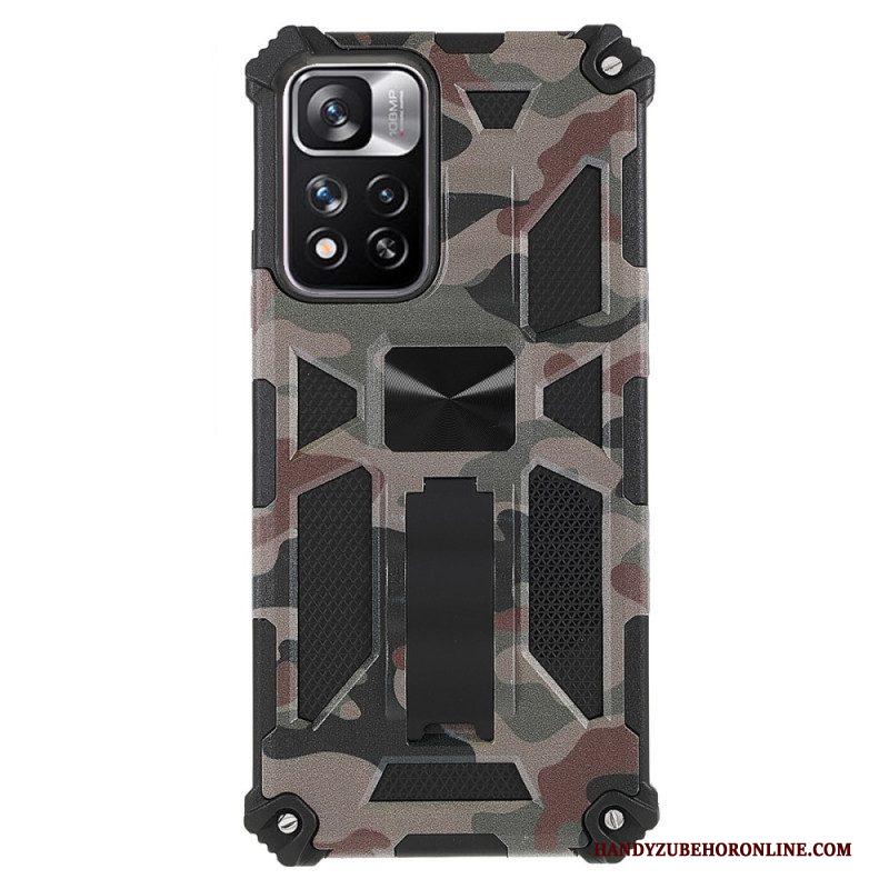 Hoesje voor Xiaomi Redmi Note 11 Pro Plus 5G Camouflage Verwijderbare Ondersteuning