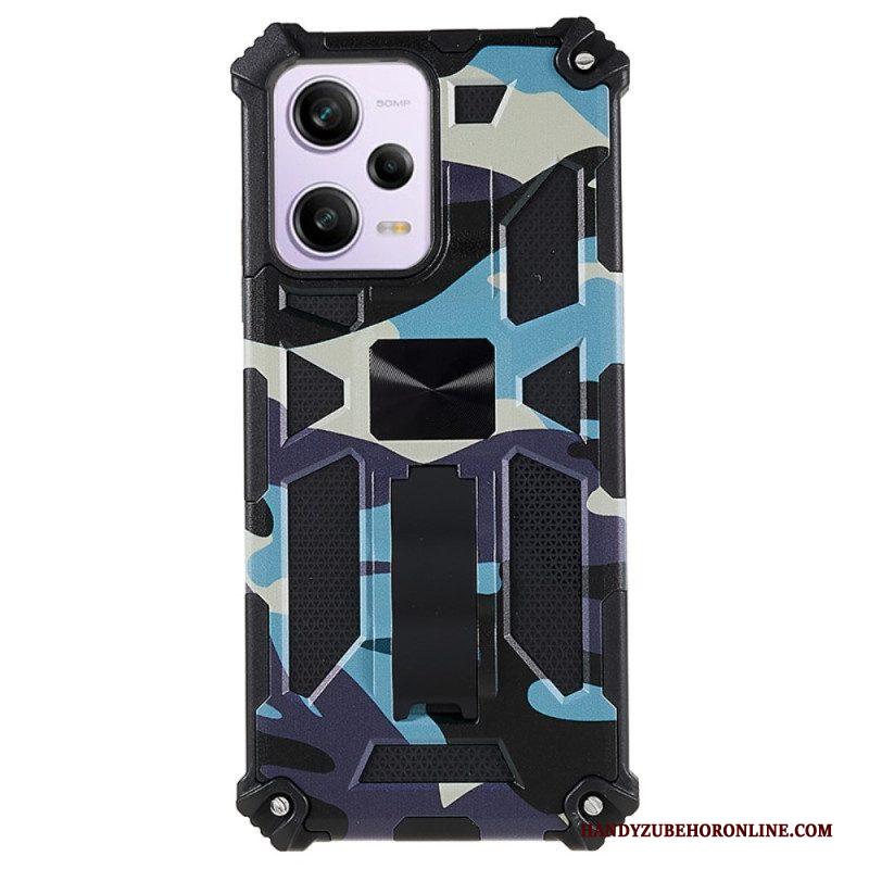 Hoesje voor Xiaomi Redmi Note 12 5G Camouflage Verwijderbare Ondersteuning