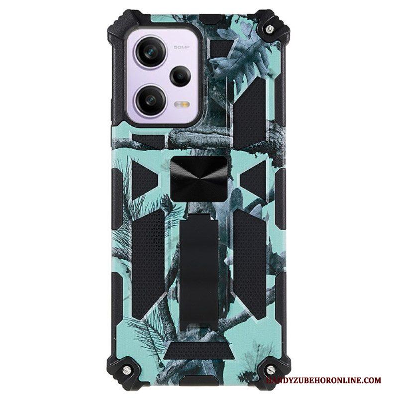 Hoesje voor Xiaomi Redmi Note 12 5G Camouflage Verwijderbare Ondersteuning