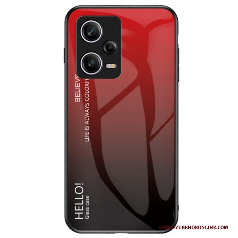 Hoesje voor Xiaomi Redmi Note 12 Pro Gehard Glas Hallo