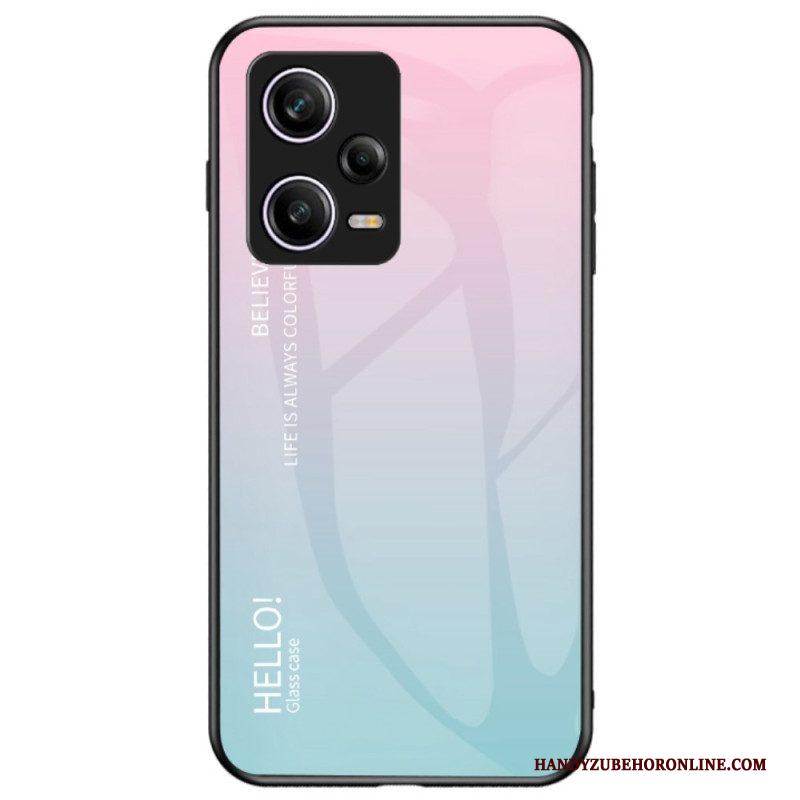 Hoesje voor Xiaomi Redmi Note 12 Pro Gehard Glas Hallo