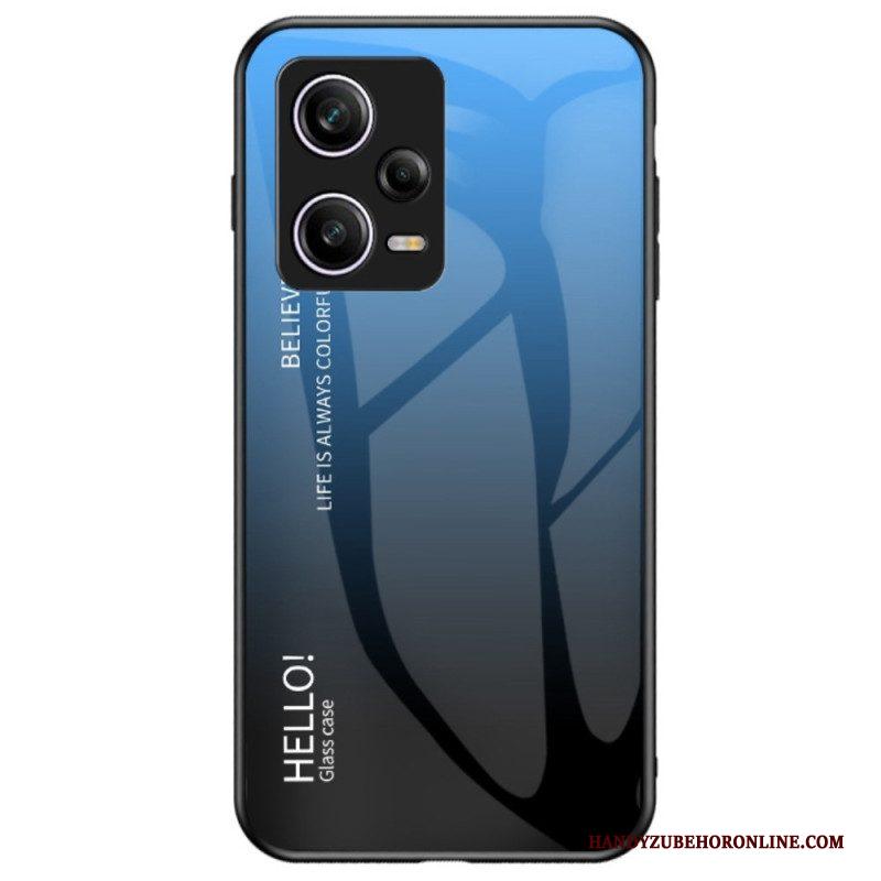 Hoesje voor Xiaomi Redmi Note 12 Pro Gehard Glas Hallo