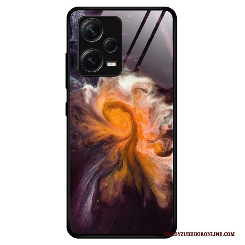 Hoesje voor Xiaomi Redmi Note 12 Pro Plus Marmeren Kleuren Gehard Glas