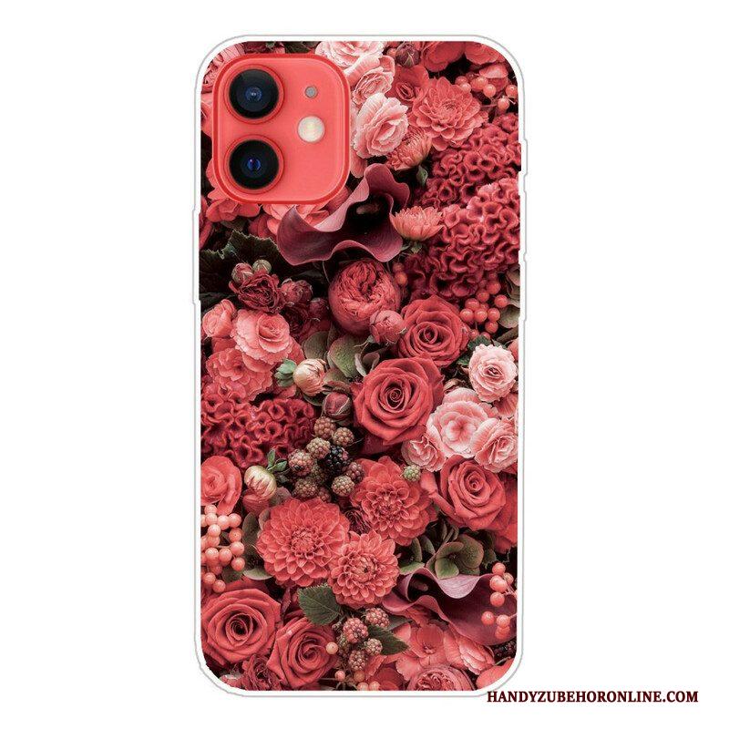 Hoesje voor iPhone 13 Mini Intense Bloemen