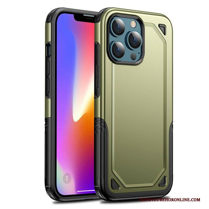 Hoesje voor iPhone 13 Mini Pantser Metaal Effect
