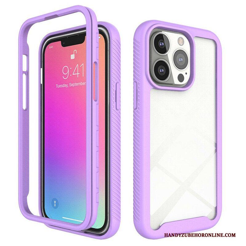 Hoesje voor iPhone 13 Pro Hybride Ontwerp Siliconen Randen