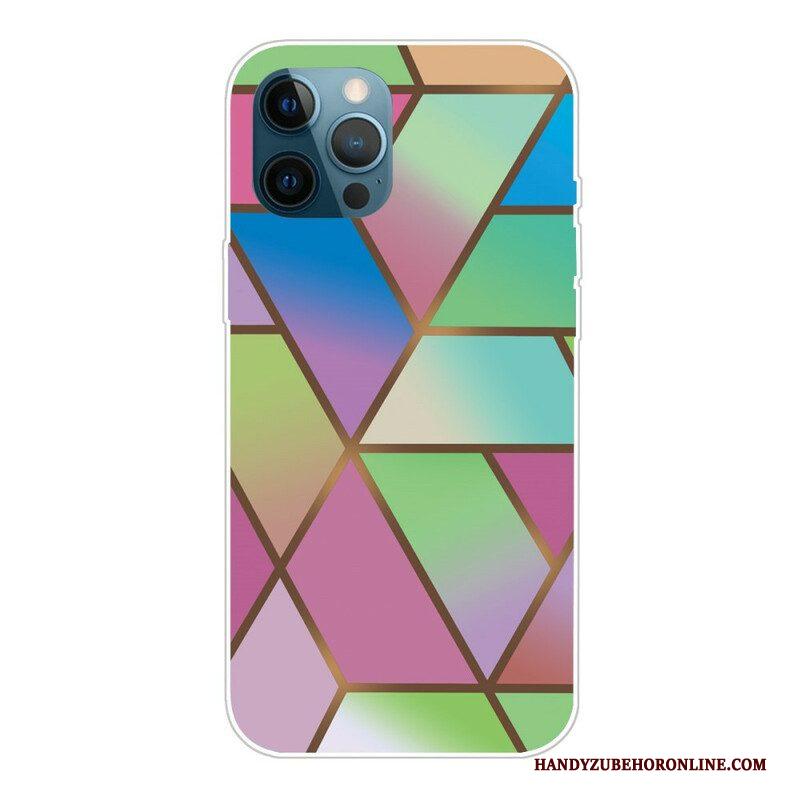 Hoesje voor iPhone 13 Pro Marmeren Geometrie