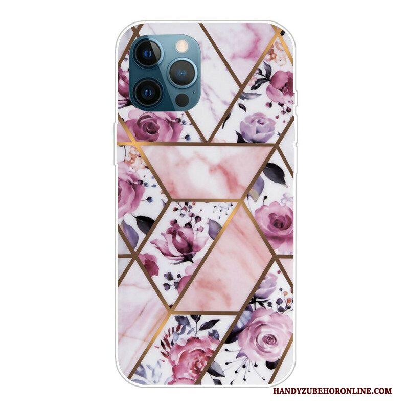 Hoesje voor iPhone 13 Pro Marmeren Geometrie