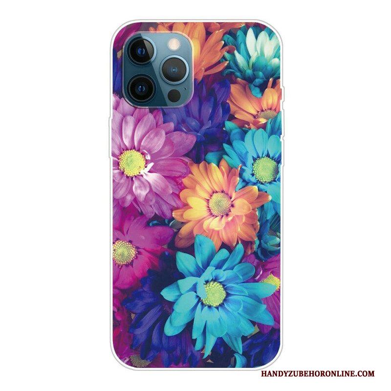 Hoesje voor iPhone 13 Pro Max Flexibele Bloemen