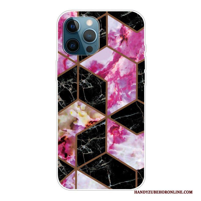 Hoesje voor iPhone 13 Pro Weiger Geometrisch Marmer