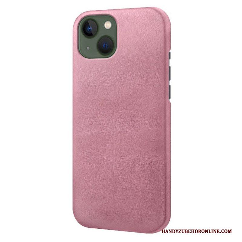 Hoesje voor iPhone 14 Plus Leer-effect