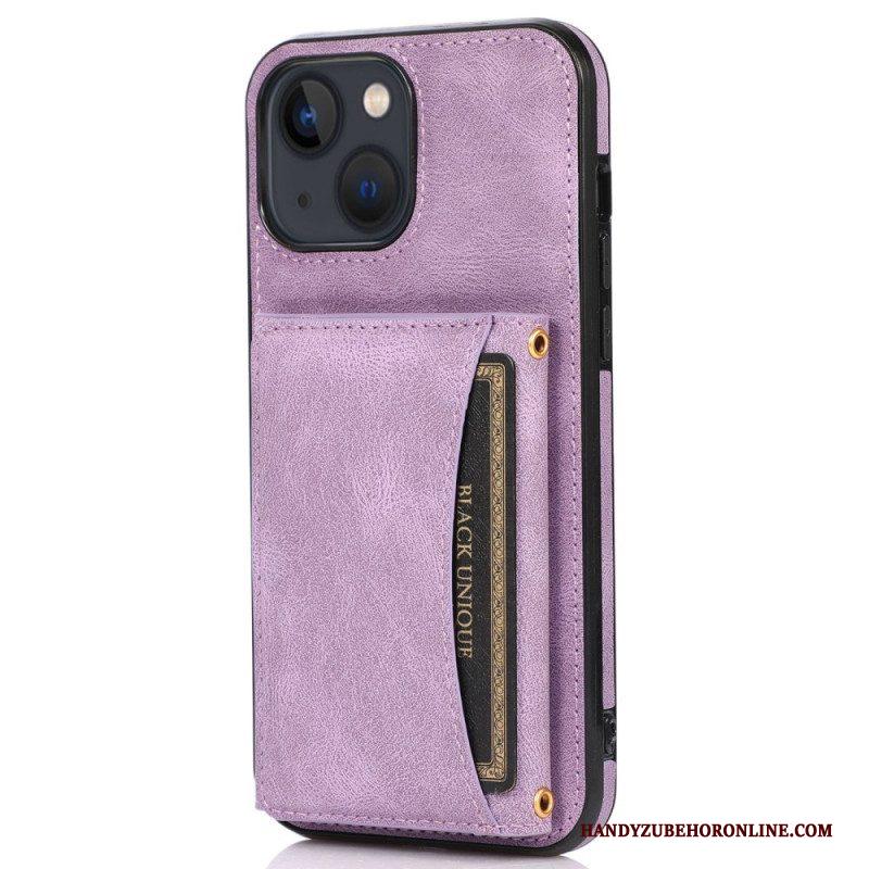 Hoesje voor iPhone 14 Portemonnee Leren Wallet-ondersteuning