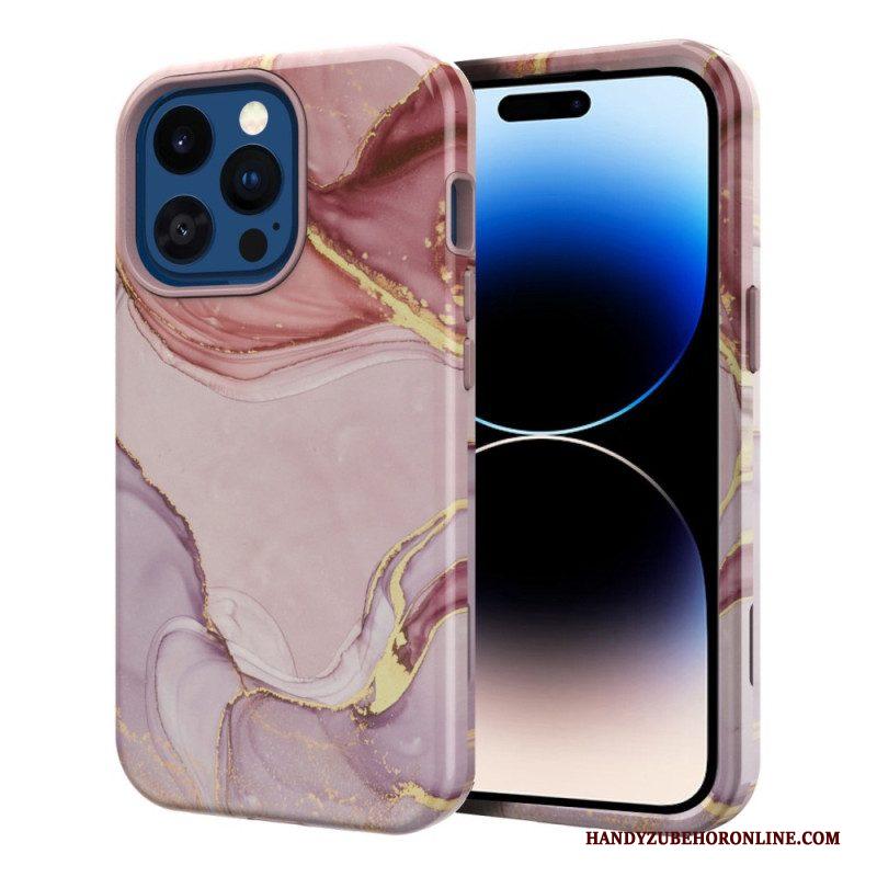 Hoesje voor iPhone 14 Pro Fantastisch Marmer