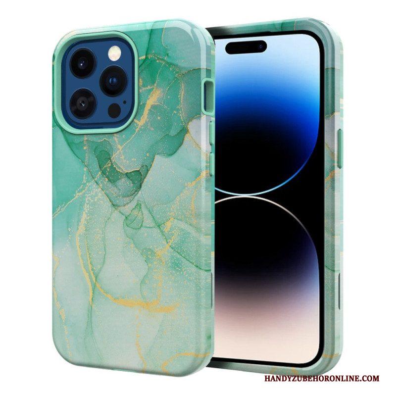 Hoesje voor iPhone 14 Pro Fantastisch Marmer