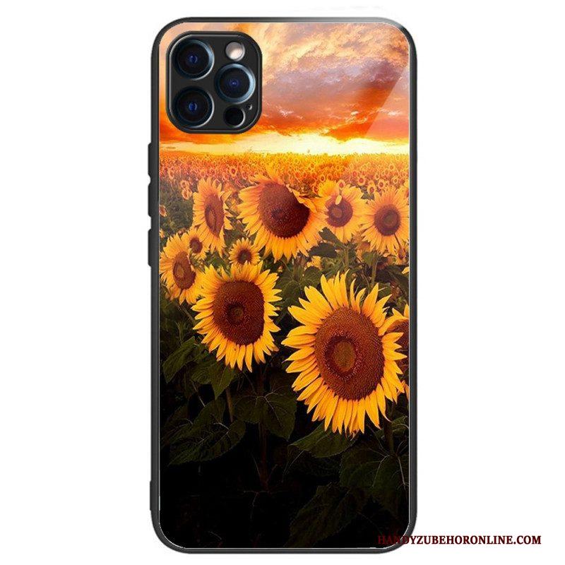 Hoesje voor iPhone 14 Pro Intense Zonnebloemen