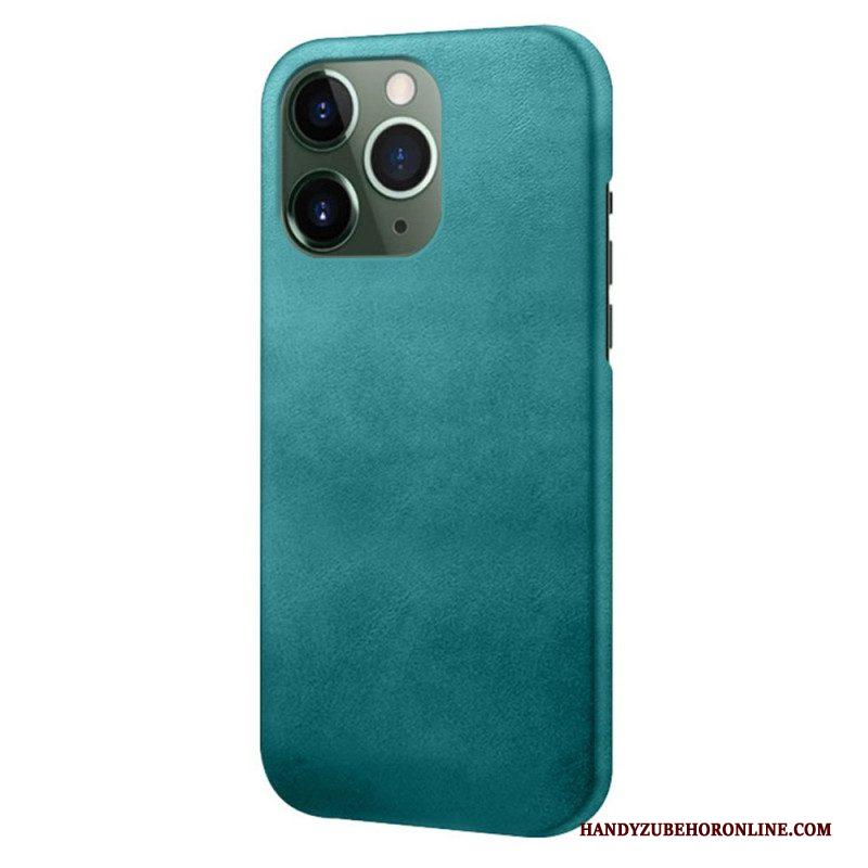 Hoesje voor iPhone 14 Pro Leer-effect