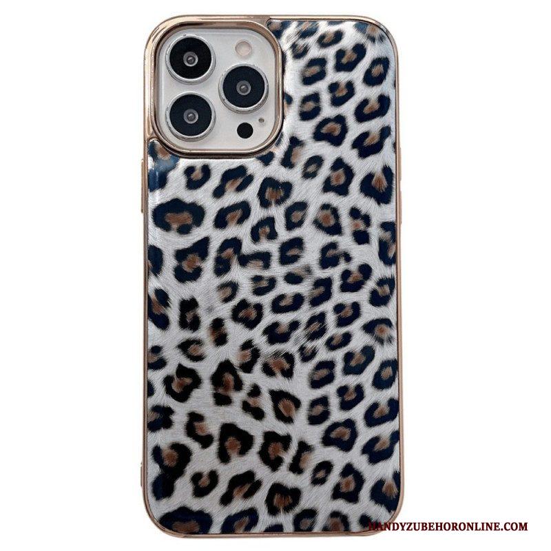 Hoesje voor iPhone 14 Pro Luipaard