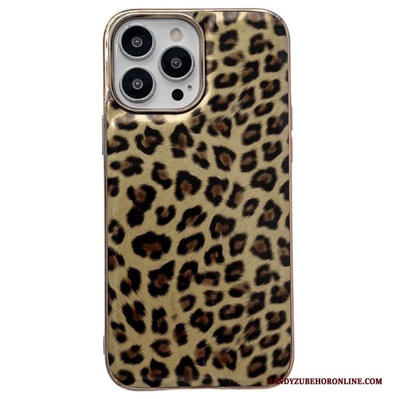 Hoesje voor iPhone 14 Pro Luipaard