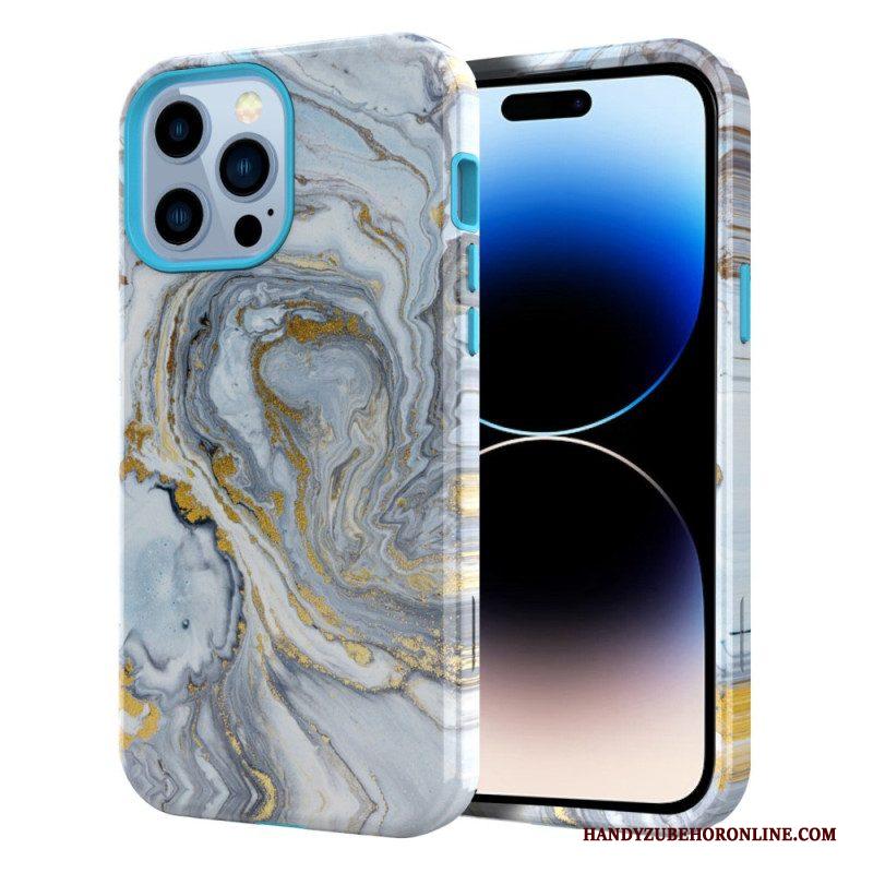 Hoesje voor iPhone 14 Pro Luxe Marmer