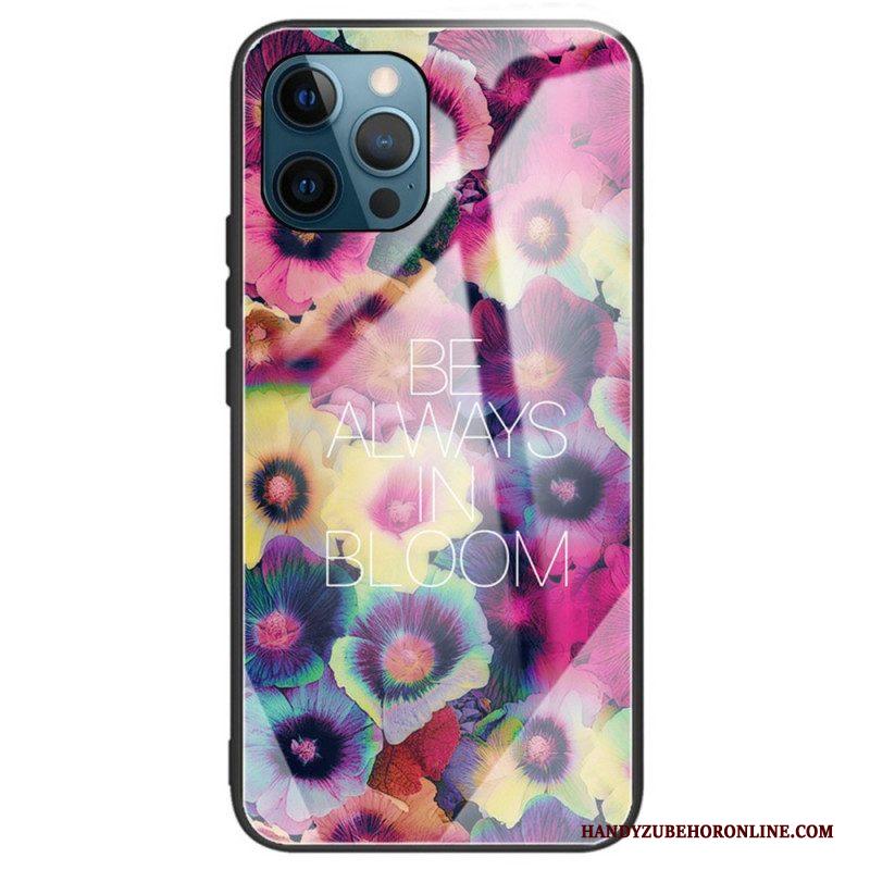 Hoesje voor iPhone 14 Pro Max Bloemen Van Gehard Glas