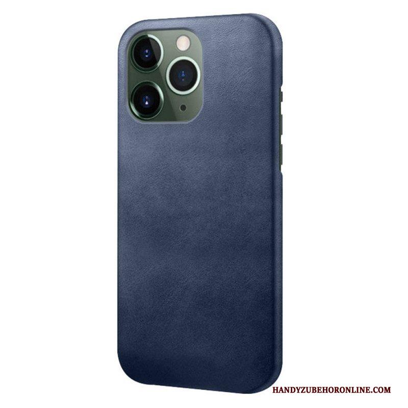 Hoesje voor iPhone 14 Pro Max Leer-effect