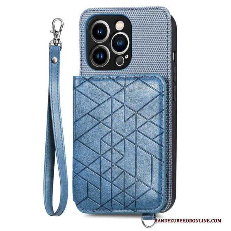 Hoesje voor iPhone 14 Pro Portemonnee Portemonnee & Lanyard