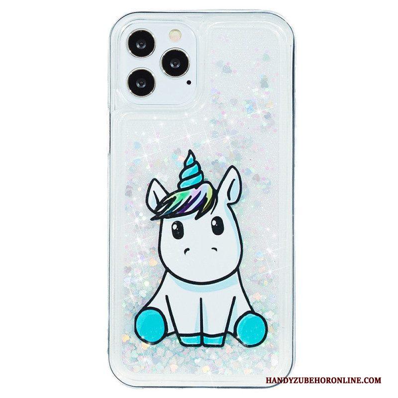 Hoesje voor iPhone 15 Pro Max Eenhoornglitter