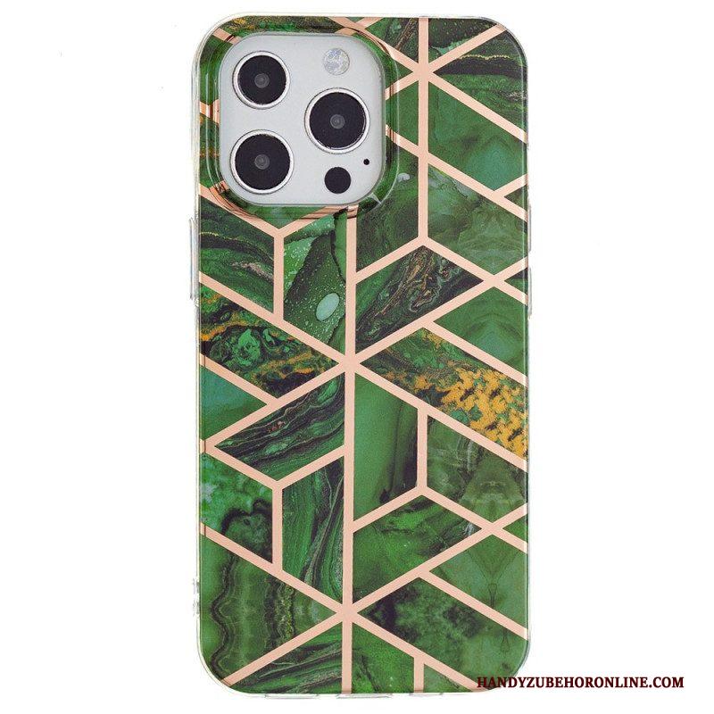 Hoesje voor iPhone 15 Pro Max Geometrisch Marmer