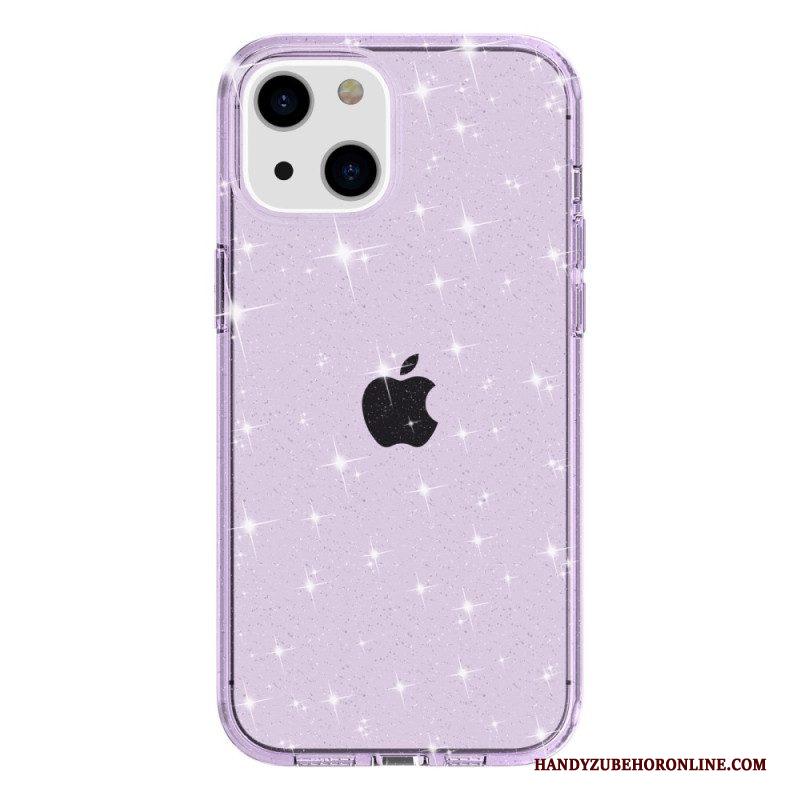 Hoesje voor iPhone 15 Transparante Glitters