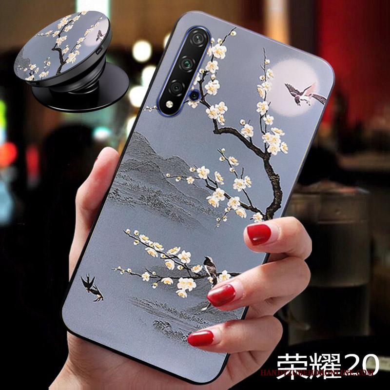 Honor 20 All Inclusive Hoesje Telefoon Anti-fall Bescherming Reliëf Vers Zacht