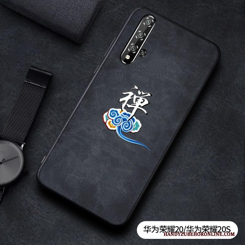 Honor 20 Bescherming Hoesje Telefoon Jeugd Lovers Mode Leer Patroon