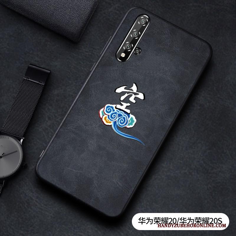 Honor 20 Bescherming Hoesje Telefoon Jeugd Lovers Mode Leer Patroon