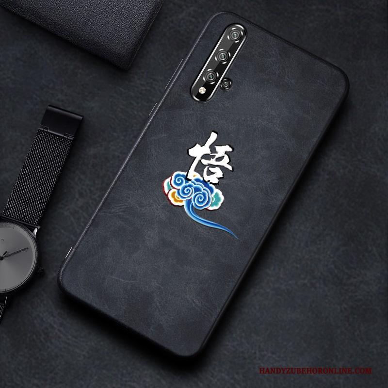 Honor 20 Bescherming Hoesje Telefoon Jeugd Lovers Mode Leer Patroon