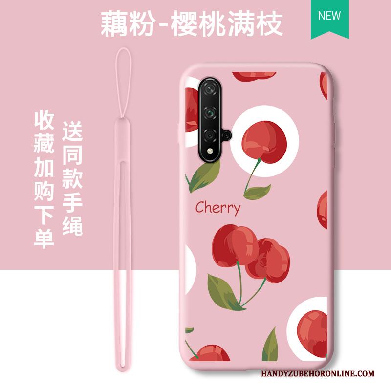 Honor 20 Groen Trendy Merk Net Red Hoesje Telefoon Vers Fruit Spotprent