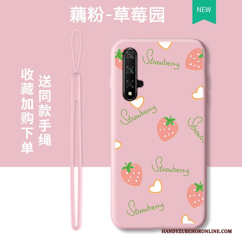 Honor 20 Groen Trendy Merk Net Red Hoesje Telefoon Vers Fruit Spotprent