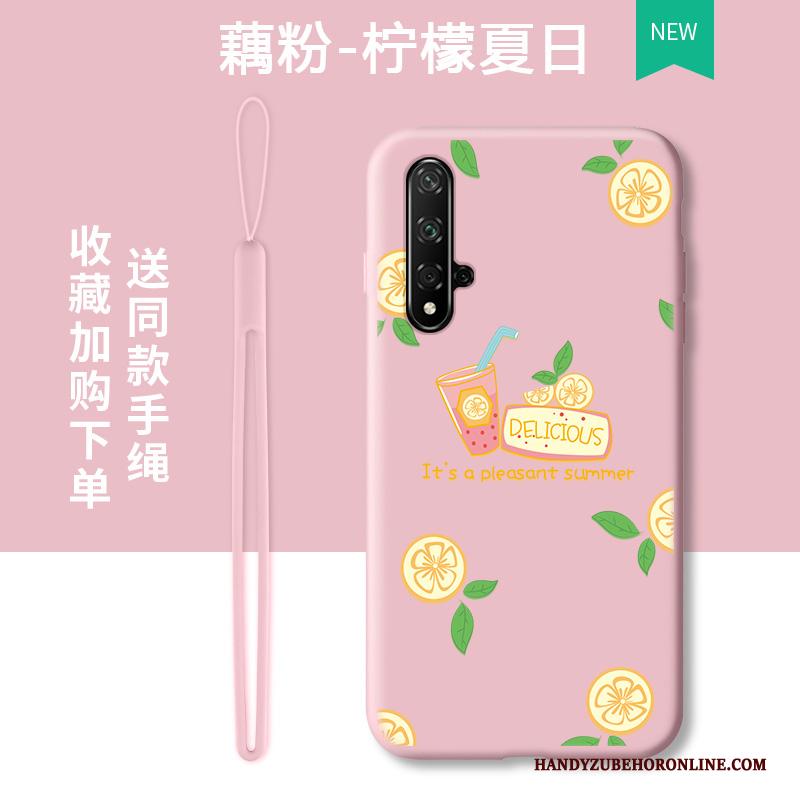 Honor 20 Groen Trendy Merk Net Red Hoesje Telefoon Vers Fruit Spotprent